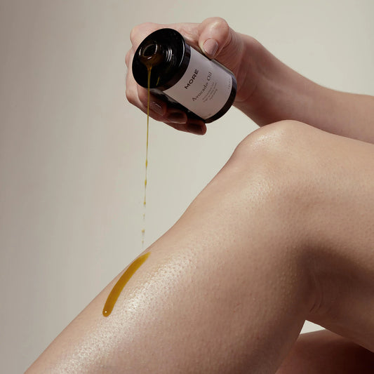 Avocado olie op lichaam